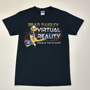 Brad Paisley Mens Shirt Size Small Virtual Reality World Tour Concert Tee Music